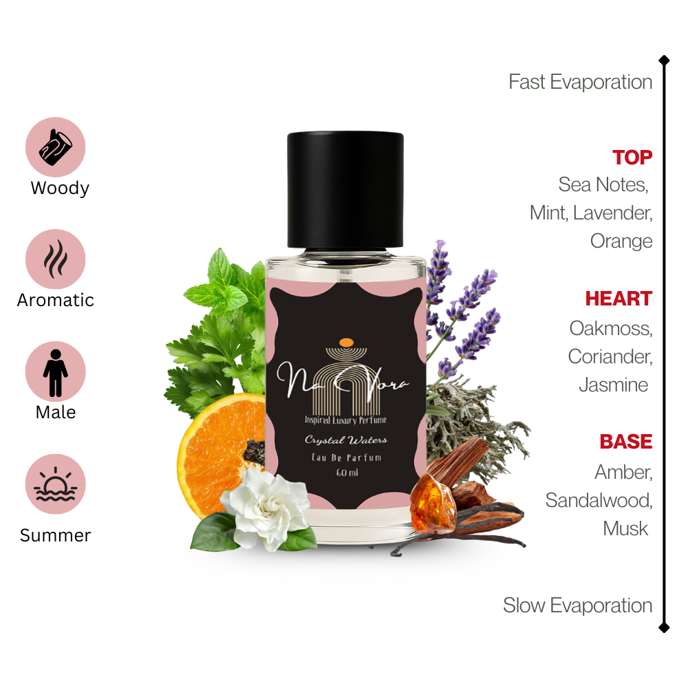 Navora Crystal Waters Perfume for Men (60ML)